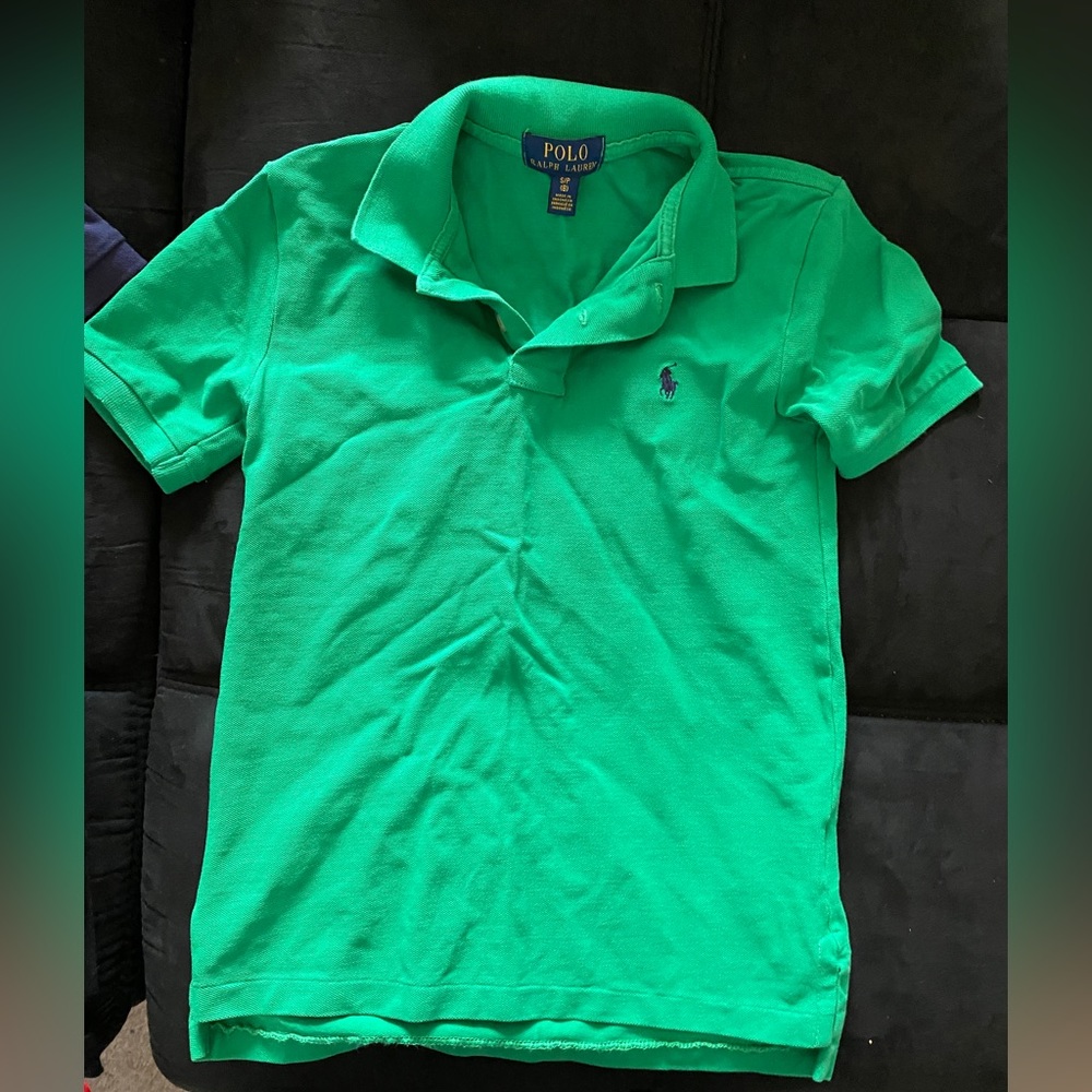Polo Ralph Lauren Boys Iconic Mesh Polo Shirt (Green)
